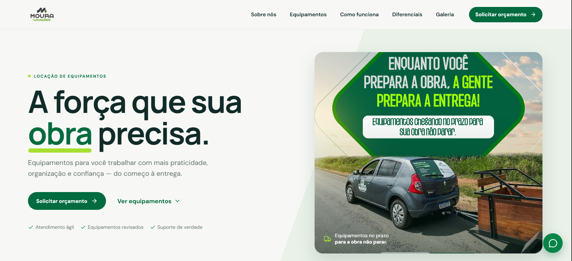 Prévia do site Moura Locações